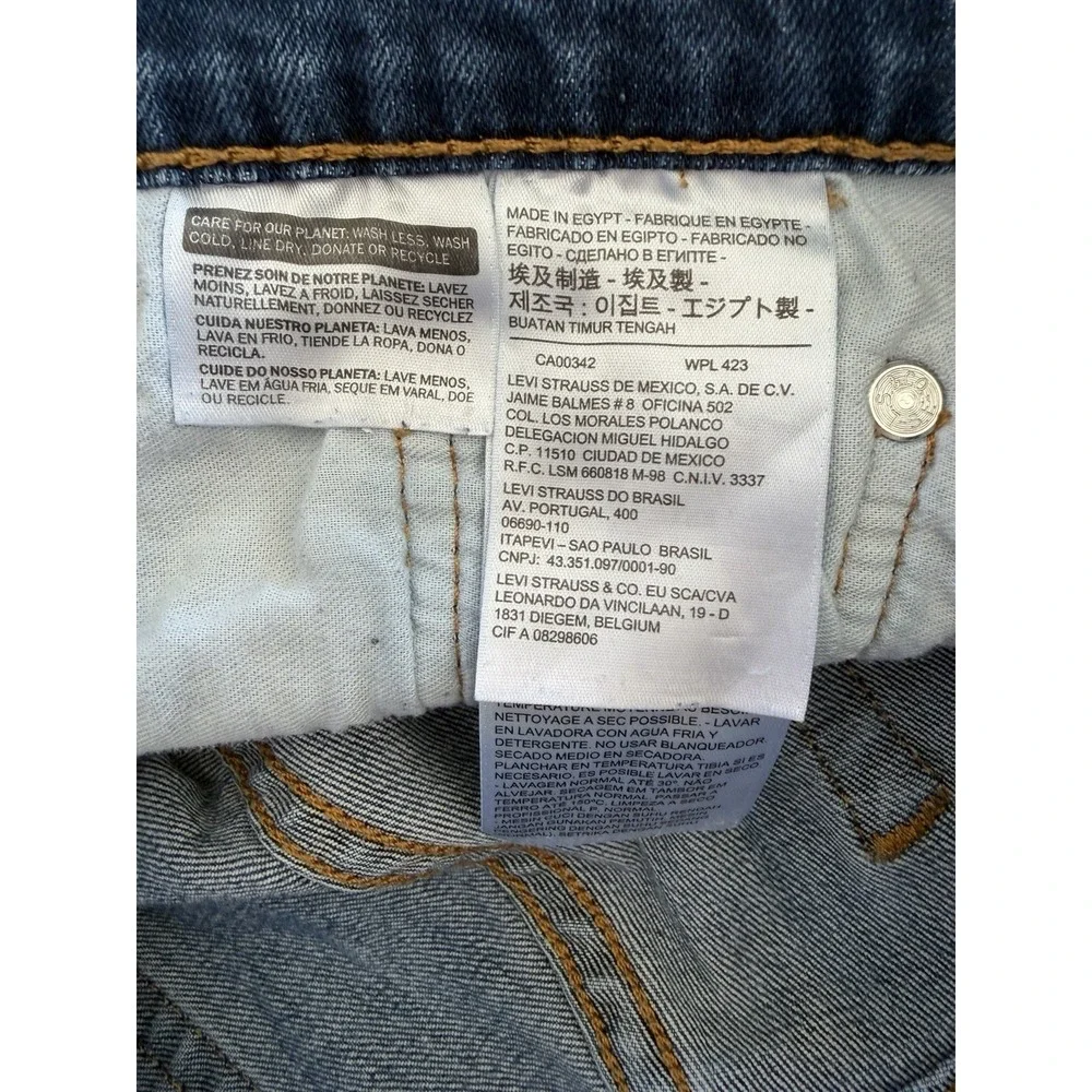 Levi's 511 Stretch Slim Fit Medium Wash Denim Tapered Leg Jeans Men's Size 30x32